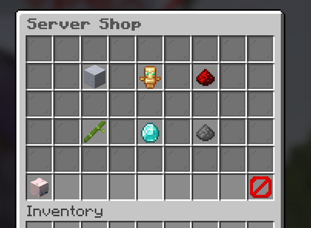 Server shop configuration preview