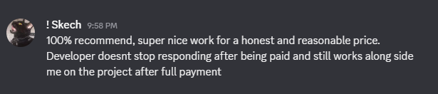 Discord vouch from Skech