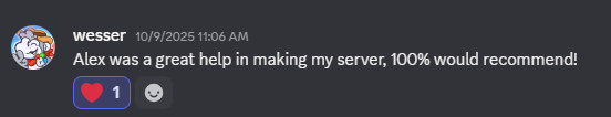 Discord vouch from wesser